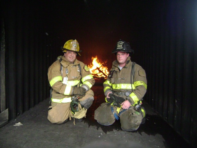 Safety Officer Moculski and FF Rohrauer